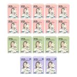 [SALLY'S LAW] Sanitary Pads Signiture Slim Fit Medium 10packs+Large 5packs+Overnight 3packs - 100% PLA Cover, Stylish line with adhesion, Eucalyptus Scent - Made in Korea